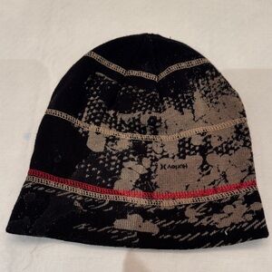 Hurley Black and Tan Knit Beanie